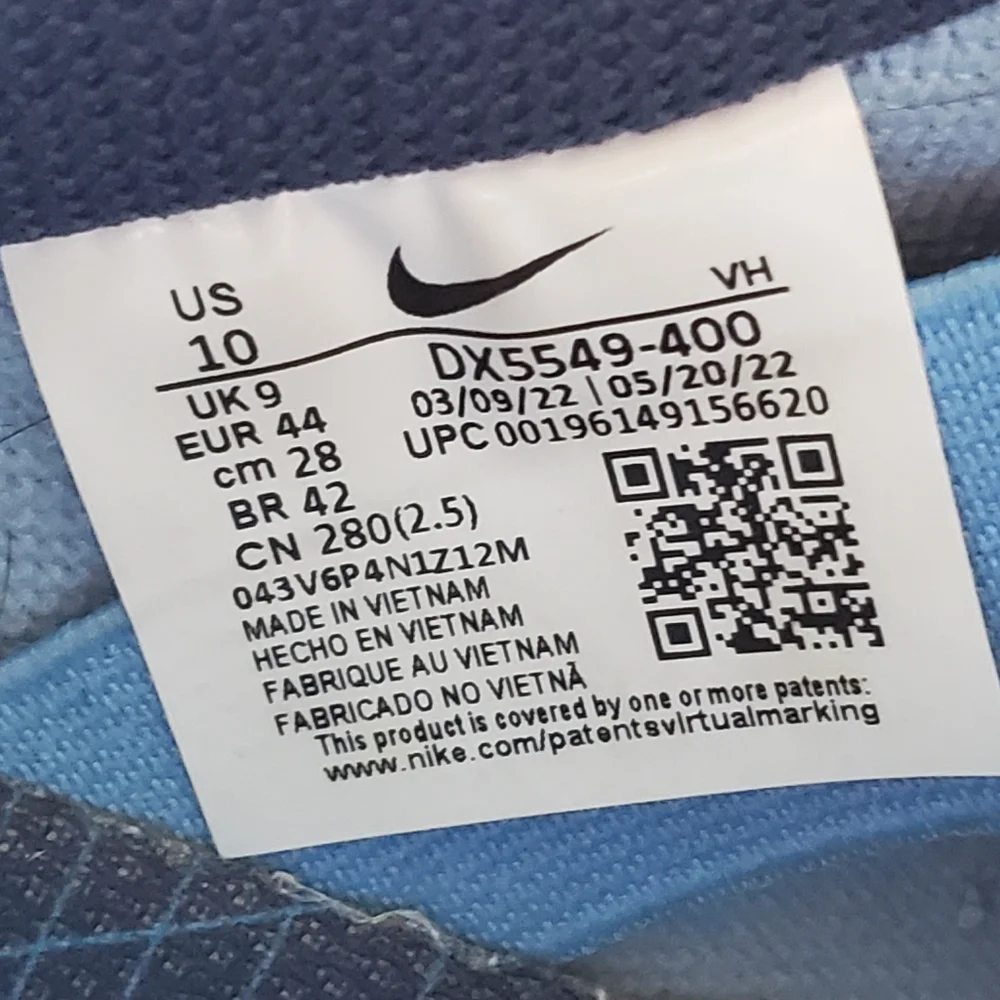Nike SB Dunk Low Why So Sad Size 10 DX5549-400 Sneakers Shoes Blue NO BOX - Picture 7 of 12